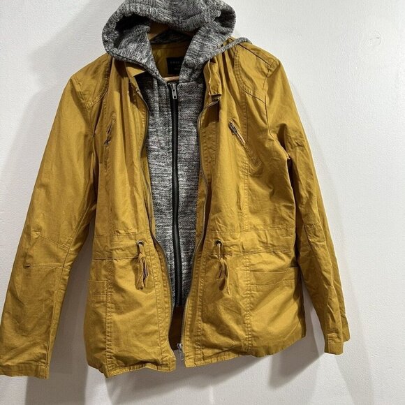 Love Tree Jackets & Blazers - Love Tree Jacket Women's Brown Double Full Zip hooded Long Sleeve Jacket/Coat L